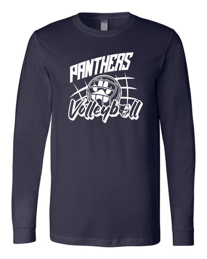 Panthers Volleyball Paw Ball- Adult Long Sleeve