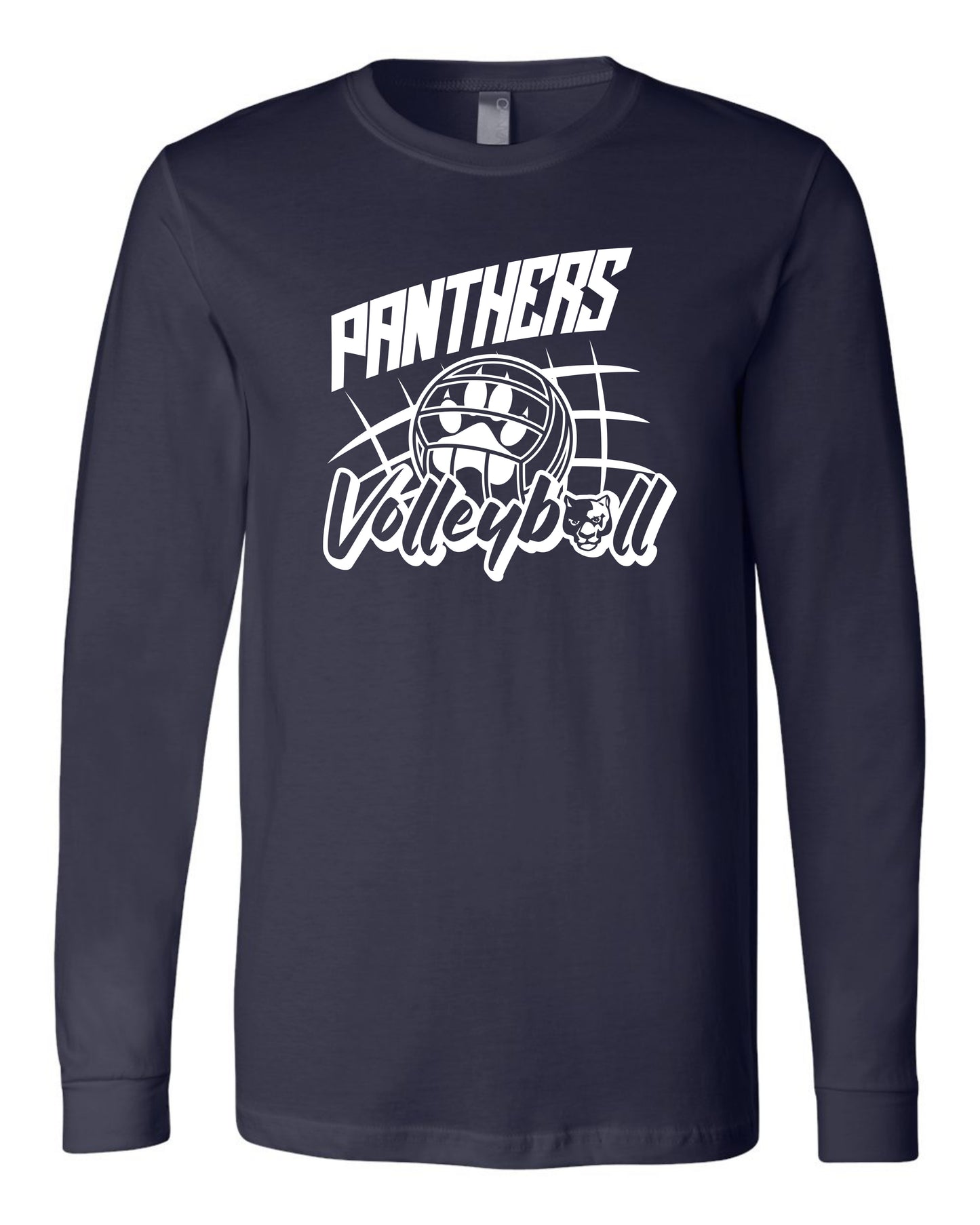 Panthers Volleyball Paw Ball - Youth Long Sleeve