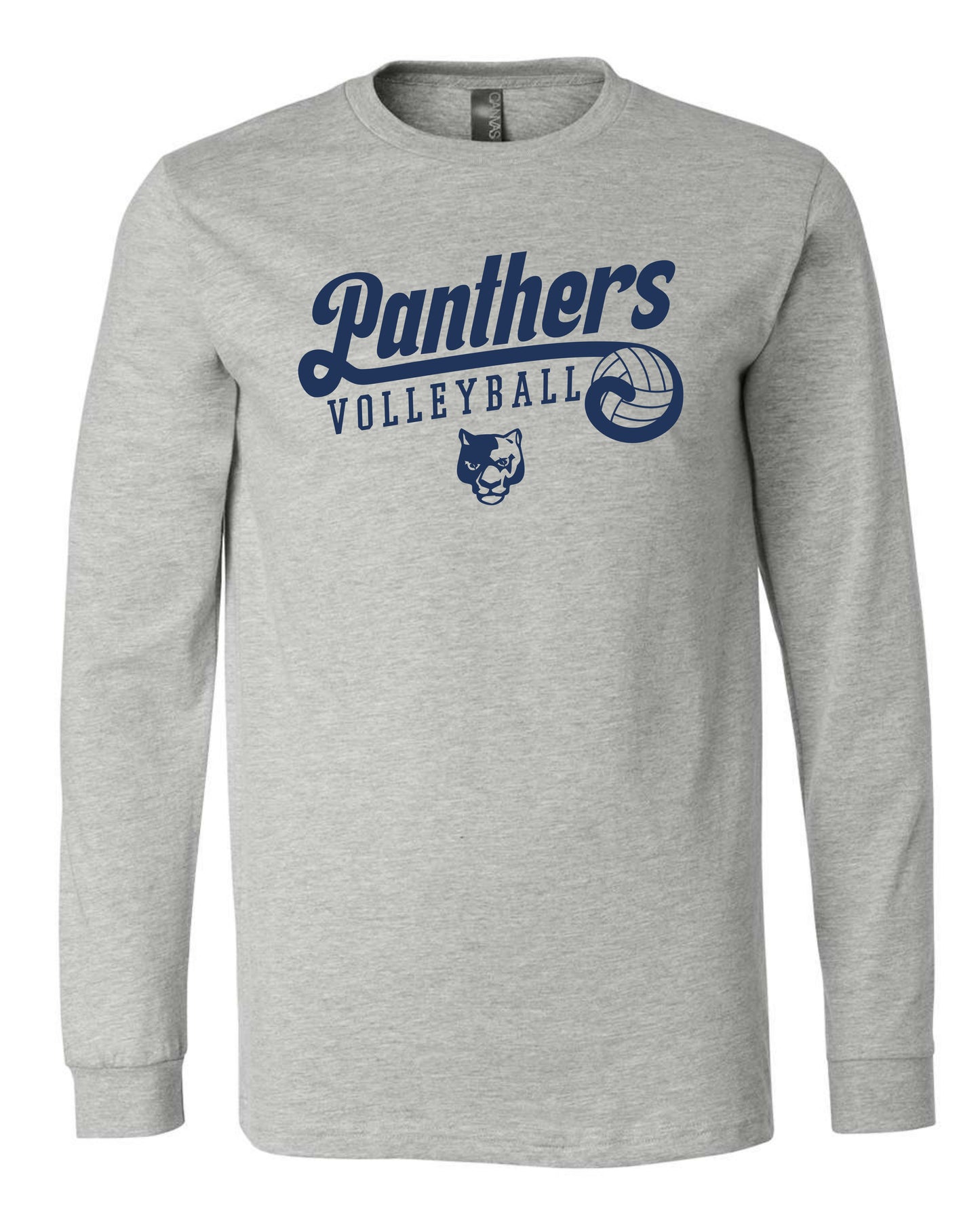 Panthers Volleyball Retro- Adult Long Sleeve
