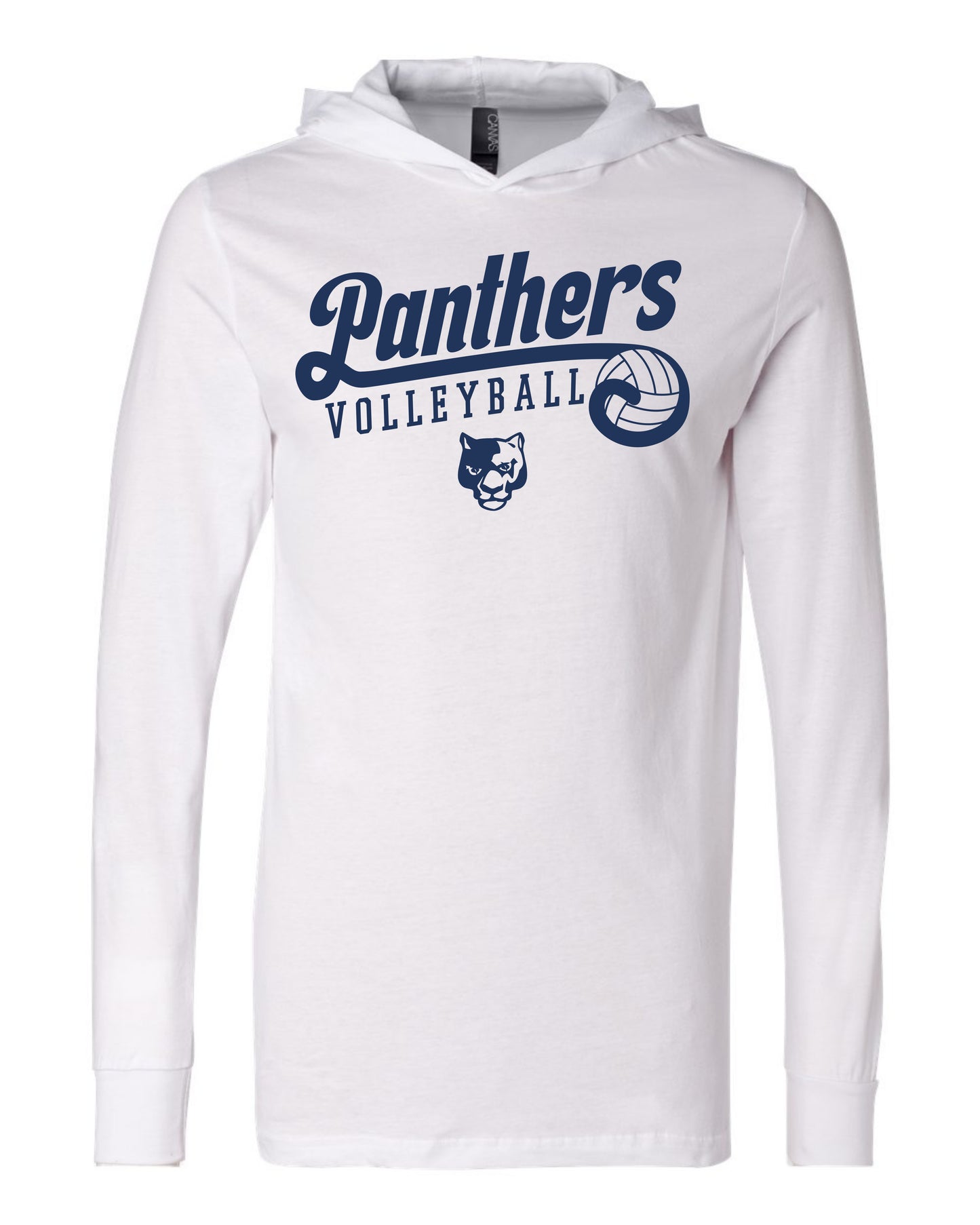 Panthers Volleyball Retro - Adult Hooded Long Sleeve