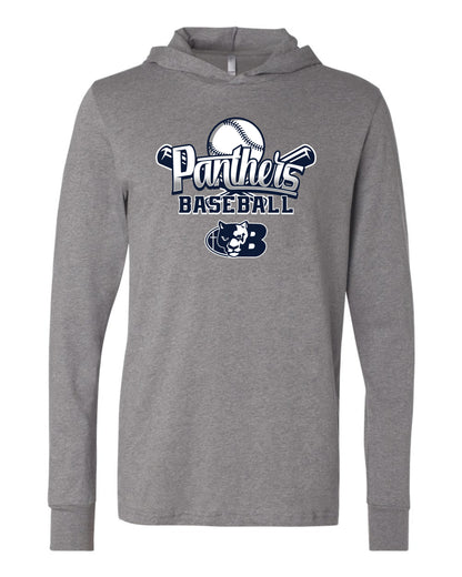 Panthers Baseball - Adult Hooded Long Sleeve