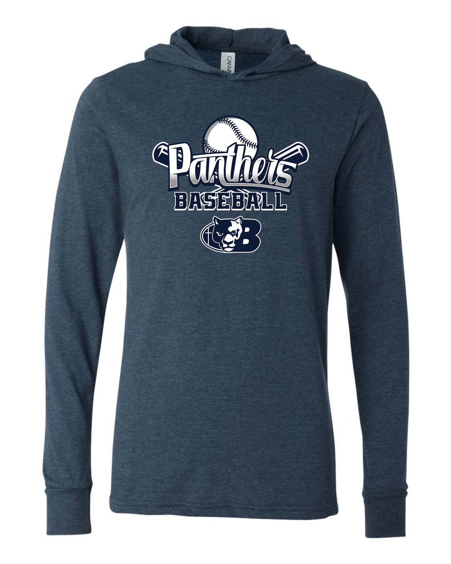 Panthers Baseball - Adult Hooded Long Sleeve