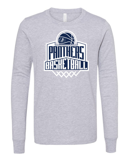 Panthers Basketball Backboard - Youth Long Sleeve
