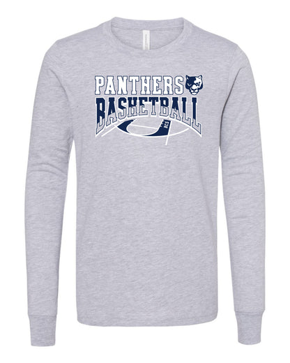 Panthers Basketball Court - Youth Long Sleeve