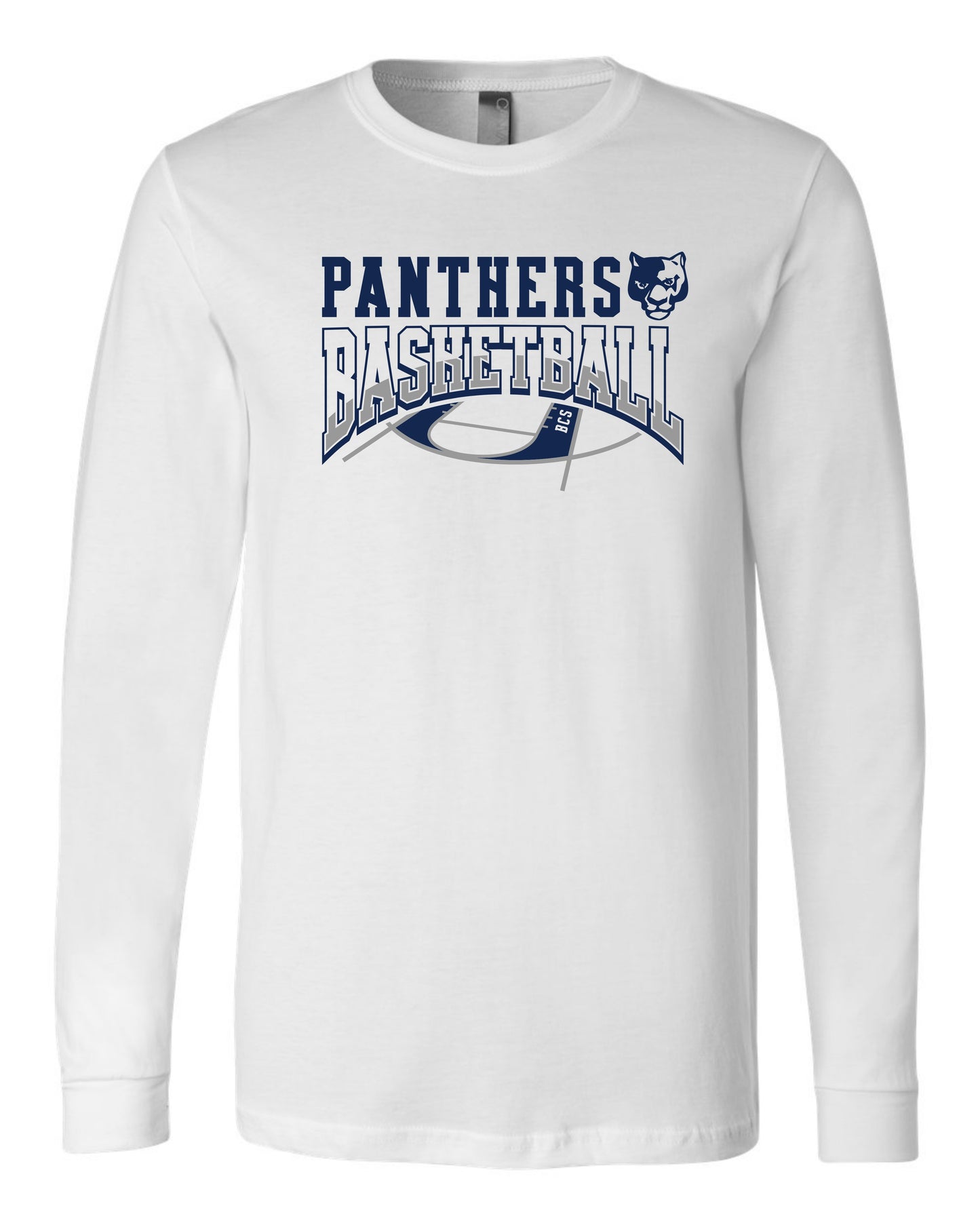 Panthers Basketball Court - Youth Long Sleeve