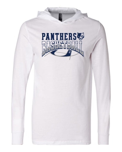 Panthers Basketball court - Adult Hooded Long Sleeve