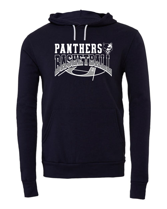 Panthers Basketball Court - Adult Hoodie