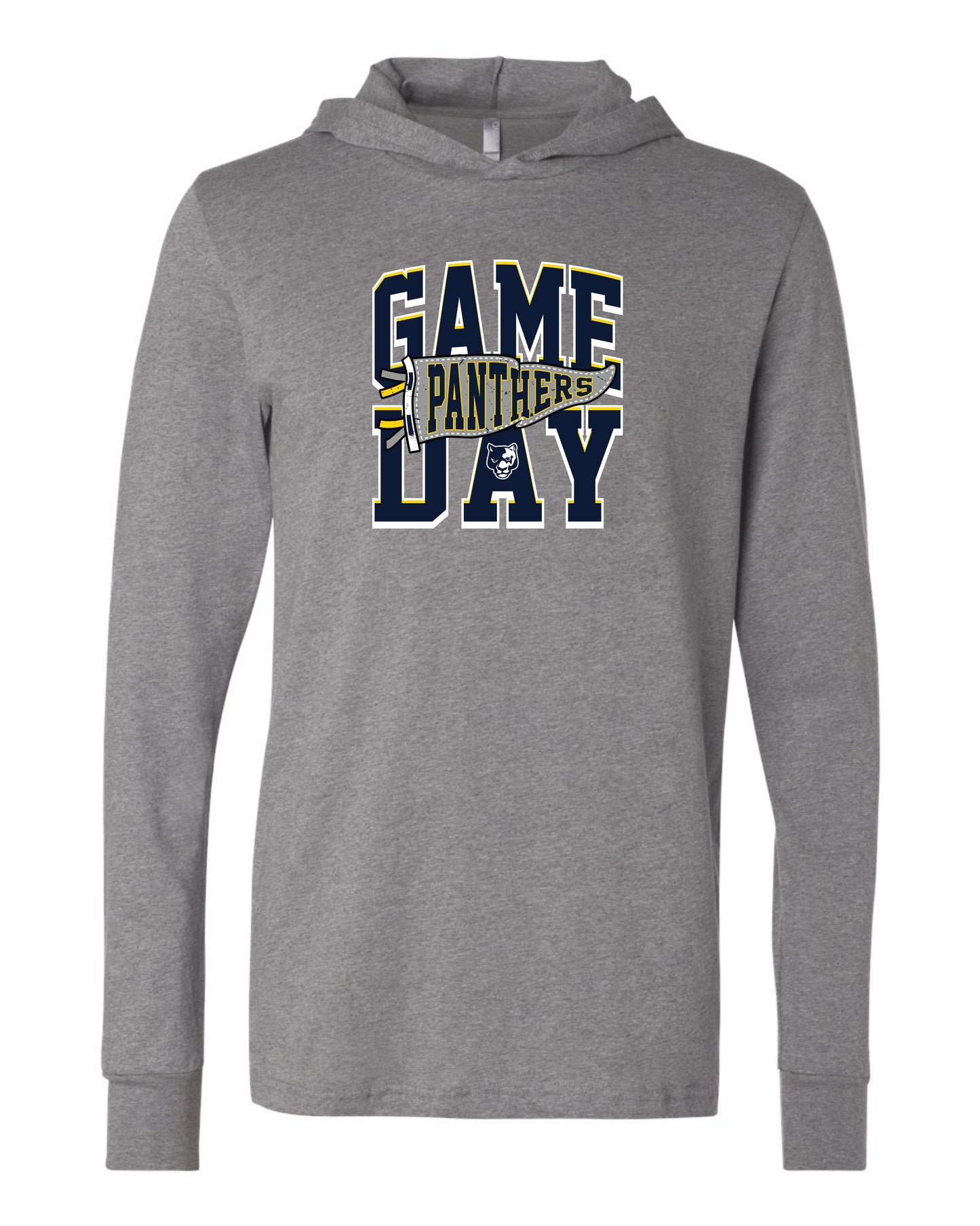 Panthers Game Day - Adult Hooded Long Sleeve