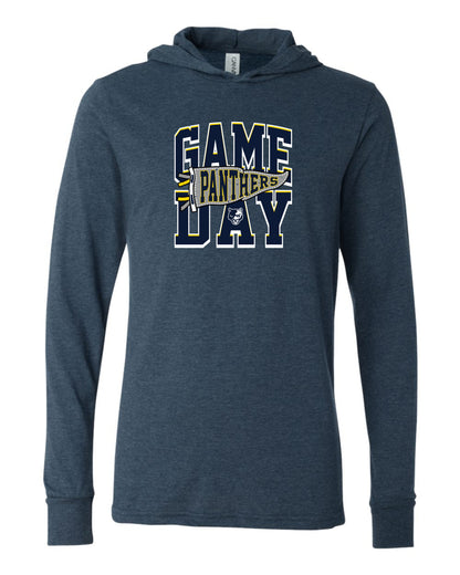 Panthers Game Day - Adult Hooded Long Sleeve