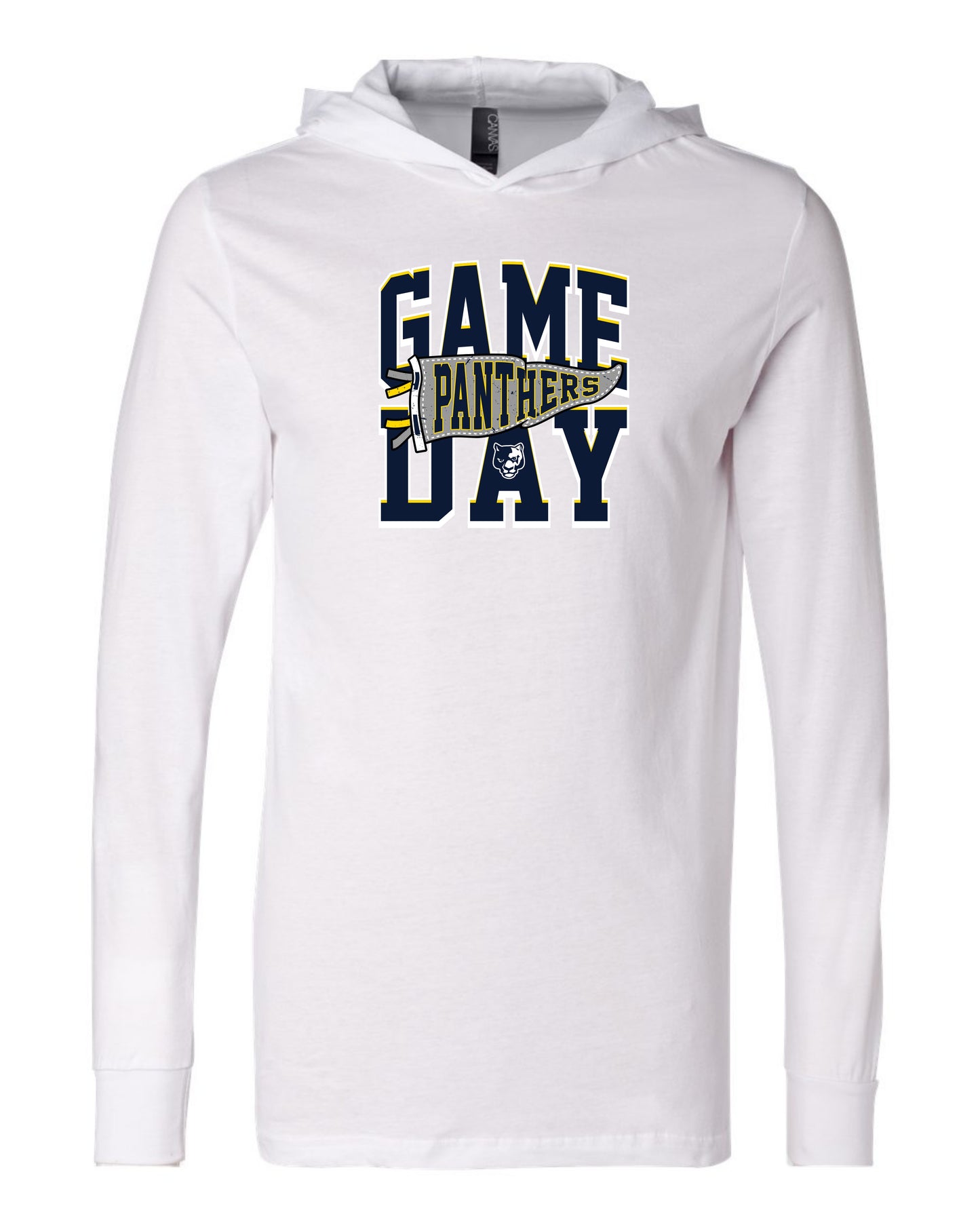 Panthers Game Day - Adult Hooded Long Sleeve
