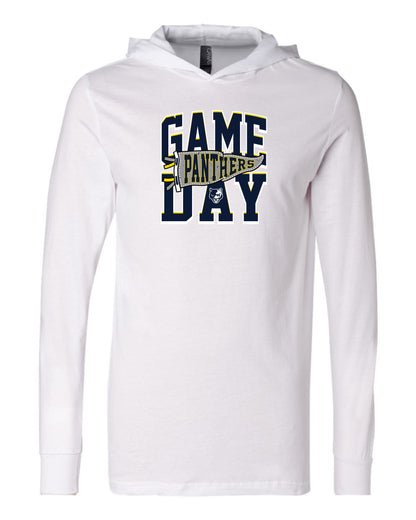 Panthers Game Day - Adult Hooded Long Sleeve