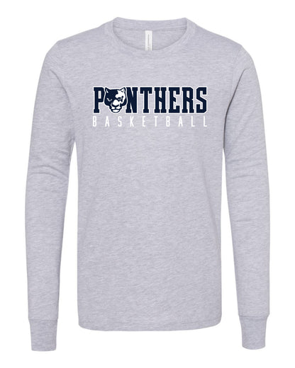 Panthers Head Basketball - Youth Long Sleeve
