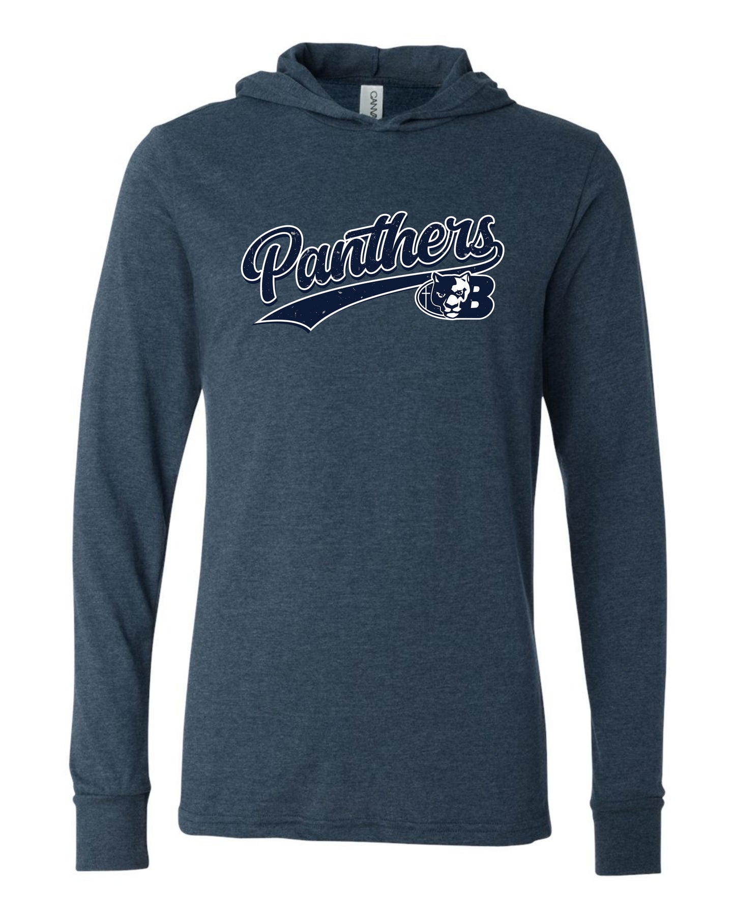 Panthers Retro - Adult Hooded Long Sleeve