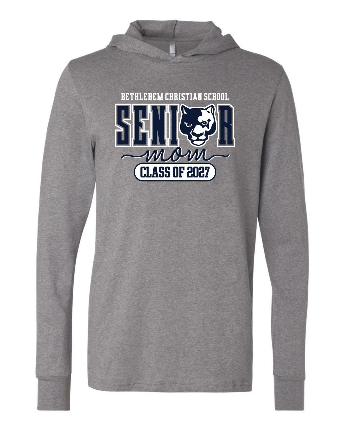 BCS Senior Mom 2027 - Adult Hooded Long Sleeve