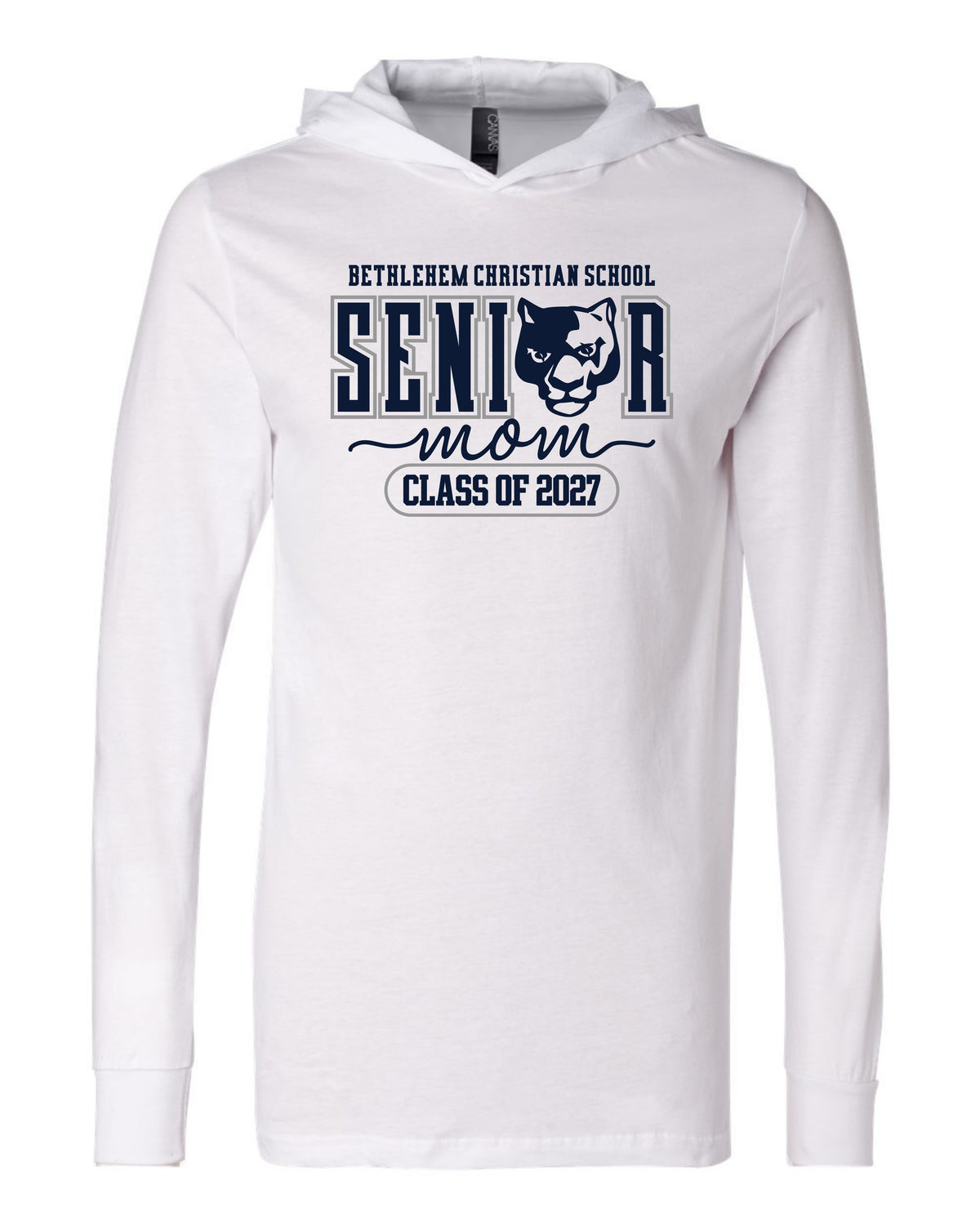 BCS Senior Mom 2027 - Adult Hooded Long Sleeve