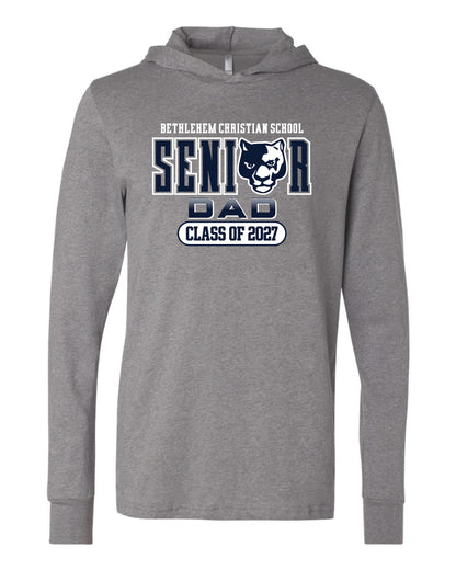 BCS Senior Dad 2027 - Adult Hooded Long Sleeve