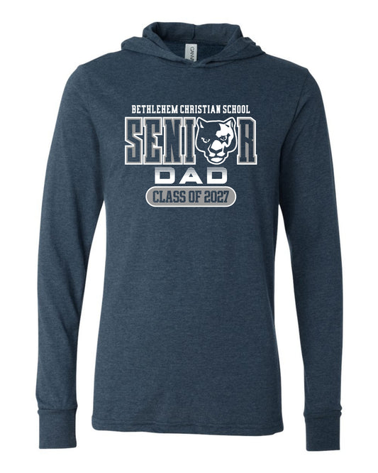 BCS Senior Dad 2027 - Adult Hooded Long Sleeve