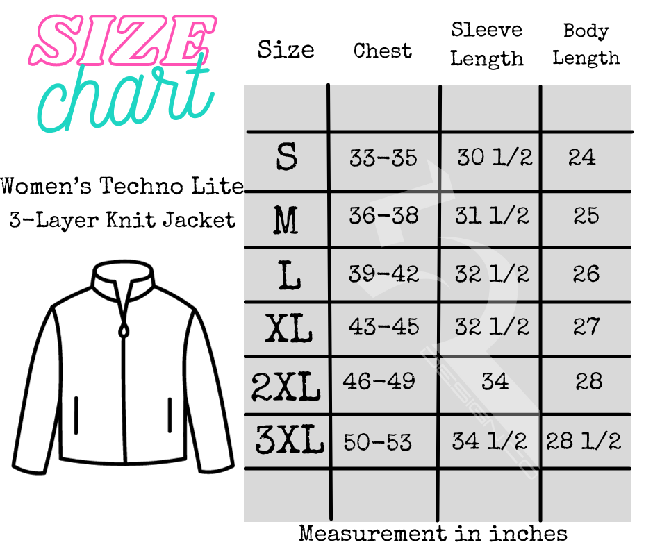 BCS Ladies Techno Lite 3 Layer-Knit Tech-Shell - Adult Jacket