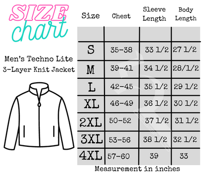 BCS Mens Techno Lite 3 Layer-Knit Tech-Shell - Adult Jacket