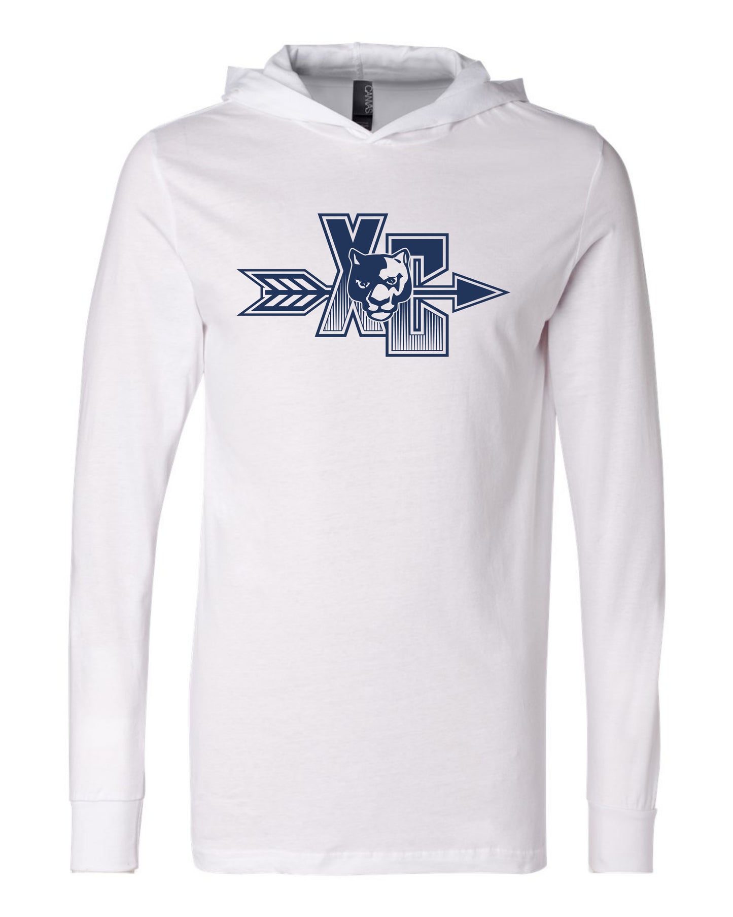 XC Panther Head - Adult Hooded Long Sleeve